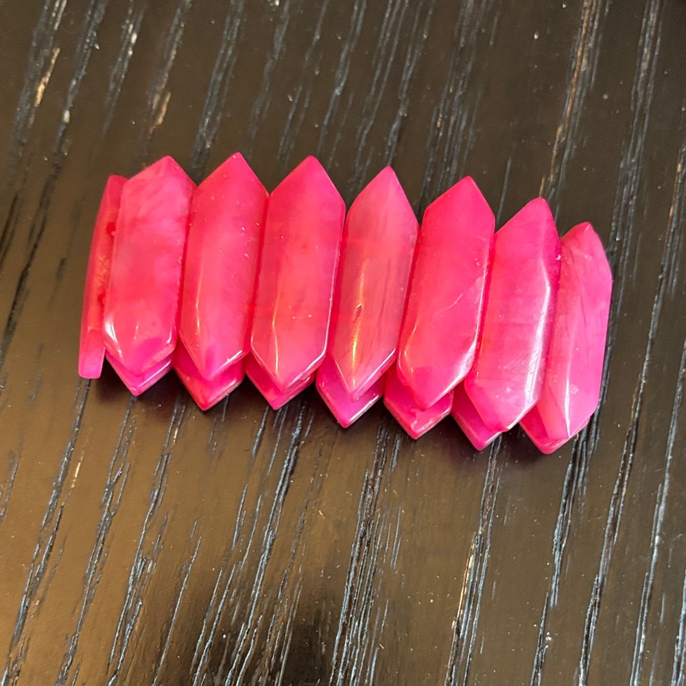 Pink Geometric Bracelet